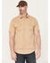 Image #1 - Thorogood Men's Stretch Utility Short Sleeve Button-Down Work Shirt, Khaki, hi-res