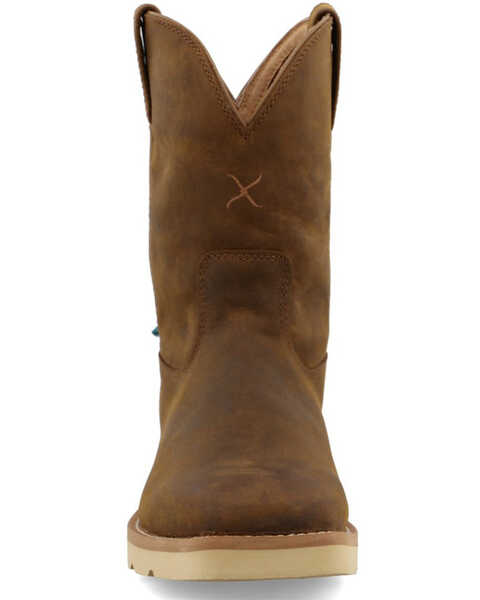 Image #4 - Twisted X Men's 10" Work Pull-On Wedge Work Boots - Soft Toe , Distressed Brown, hi-res