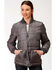 Image #1 - Roper Women's Gray Poly Quilted Jacket, Grey, hi-res