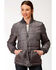 Roper Women's Grey Poly Quilted Jacket , Grey, hi-res