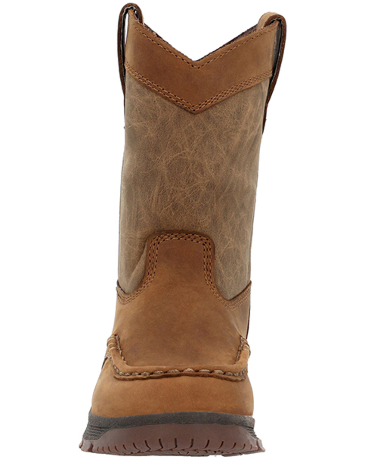 Image #4 - Georgia Boot Boys' Athens Superlyte Work Boots - Moc Toe, Brown, hi-res