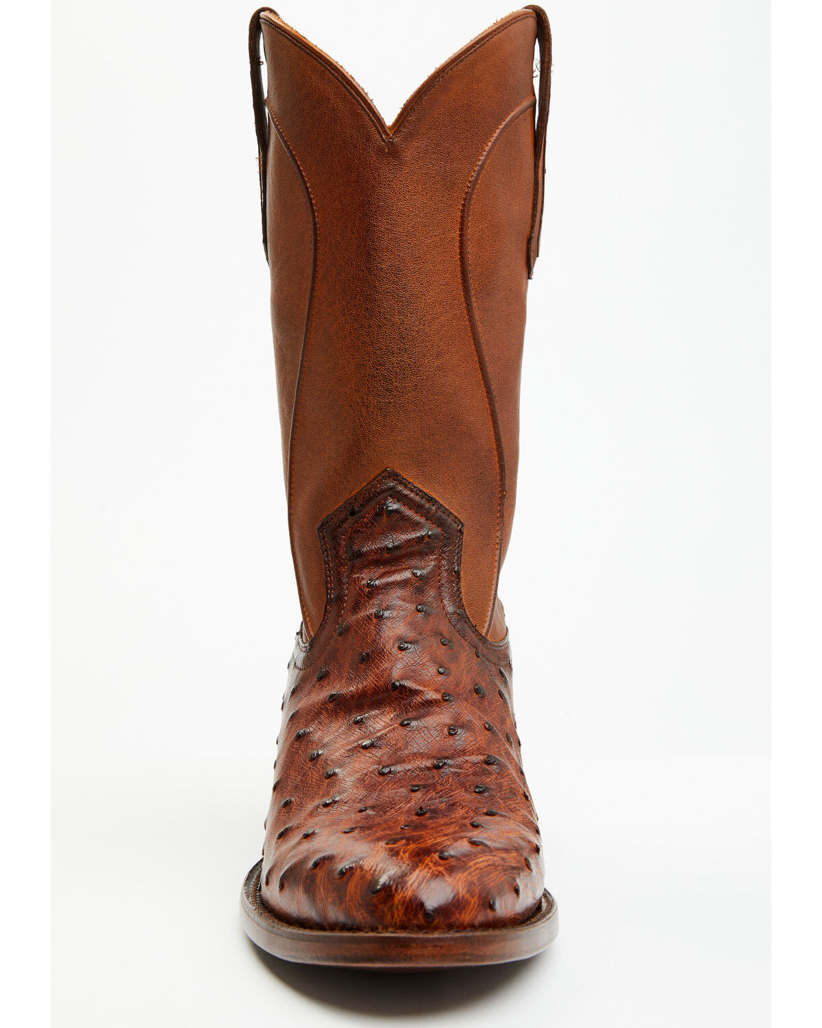 Image #4 - Cody James Black 1978® Men's Chapman Exotic Full-Quill Ostrich Western Boots - Round Toe, Cognac, hi-res