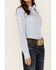 Image #3 - Ariat Women's Striped Team Kirby Long Sleeve Button-Down Stretch Western Shirt, Blue, hi-res