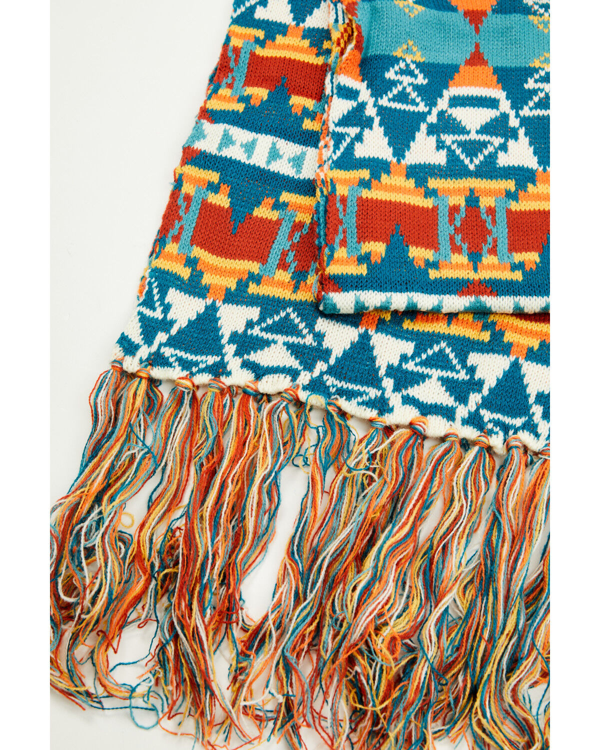 Image #3 - Panhandle Women's Southwestern Print Scarf Set - 3 Piece, Teal, hi-res