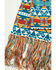 Image #3 - Panhandle Women's Southwestern Print Scarf Set - 3 Piece, Teal, hi-res