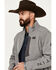 Image #2 - Justin Men's Stillwater Softshell Jacket, Heather Grey, hi-res