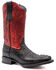 Image #1 - Ferrini Men's Crocodile Print Western Boots - Broad Square Toe, Black, hi-res