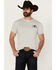 Image #4 - Cowboy Hardware Men's American Made Short Sleeve Graphic T-Shirt, Light Grey, hi-res