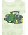 Image #2 - John Deere Infant Boys' Double Duty Tractor Short Sleeve Onesie, Green, hi-res
