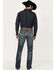 Image #3 - Cinch Men's Ian Dark Stonewash Slim Bootcut Performance Stretch Denim Jeans, , hi-res