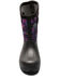 Image #4 - Bogs Girls' Neon Neon Unicorn Waterproof Boots - Round Toe, Black, hi-res