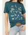 Image #3 - Ariat Women's' Brands Sketchpad Short Sleeve Graphic Tee, Blue, hi-res