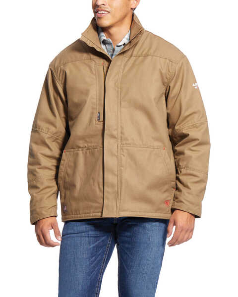 Ariat Men's FR Workhorse Field Jacket , Beige/khaki, hi-res