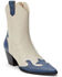 Image #1 - Matisse Women's Claude Western Fashion Booties - Pointed Toe, Blue/white, hi-res