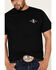 Cowboy Up Men's I Bleed Red White & Blue Short Sleeve Graphic T-Shirt , Black, hi-res