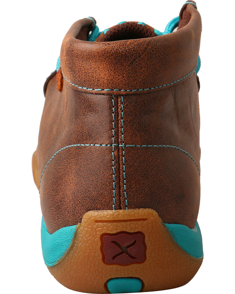 twisted x women's turquoise accented driving mocs
