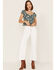 Image #2 - Shyanne Women's Floral Print Flounce Top, Deep Teal, hi-res