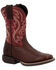 Image #1 - Durango Boys' Shyloh Western Boots - Broad Square Toe, Mahogany, hi-res