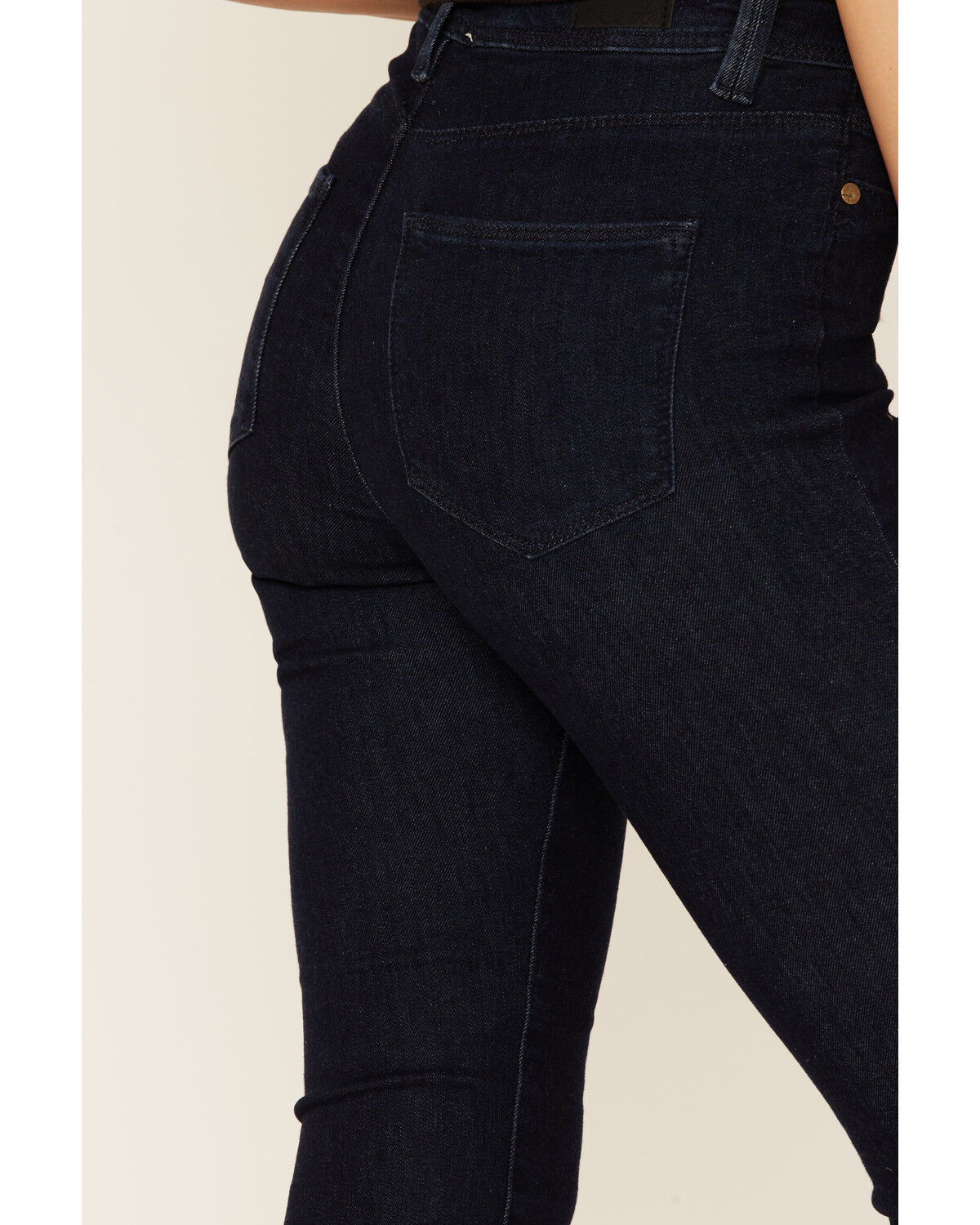 Image #3 - Lola Jeans Women's Dark Wash High Rise Straight Leg Jeans, Blue, hi-res