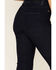 Image #3 - Lola Jeans Women's Dark Wash High Rise Straight Leg Jeans, Blue, hi-res