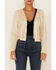 Image #3 - Vocal Women's Faux Suede Western Fringe Jacket, Natural, hi-res