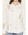 Image #3 - Blue B Women's Western Embroidered Long Sleeve Button-Down Western Shirt, Off White, hi-res