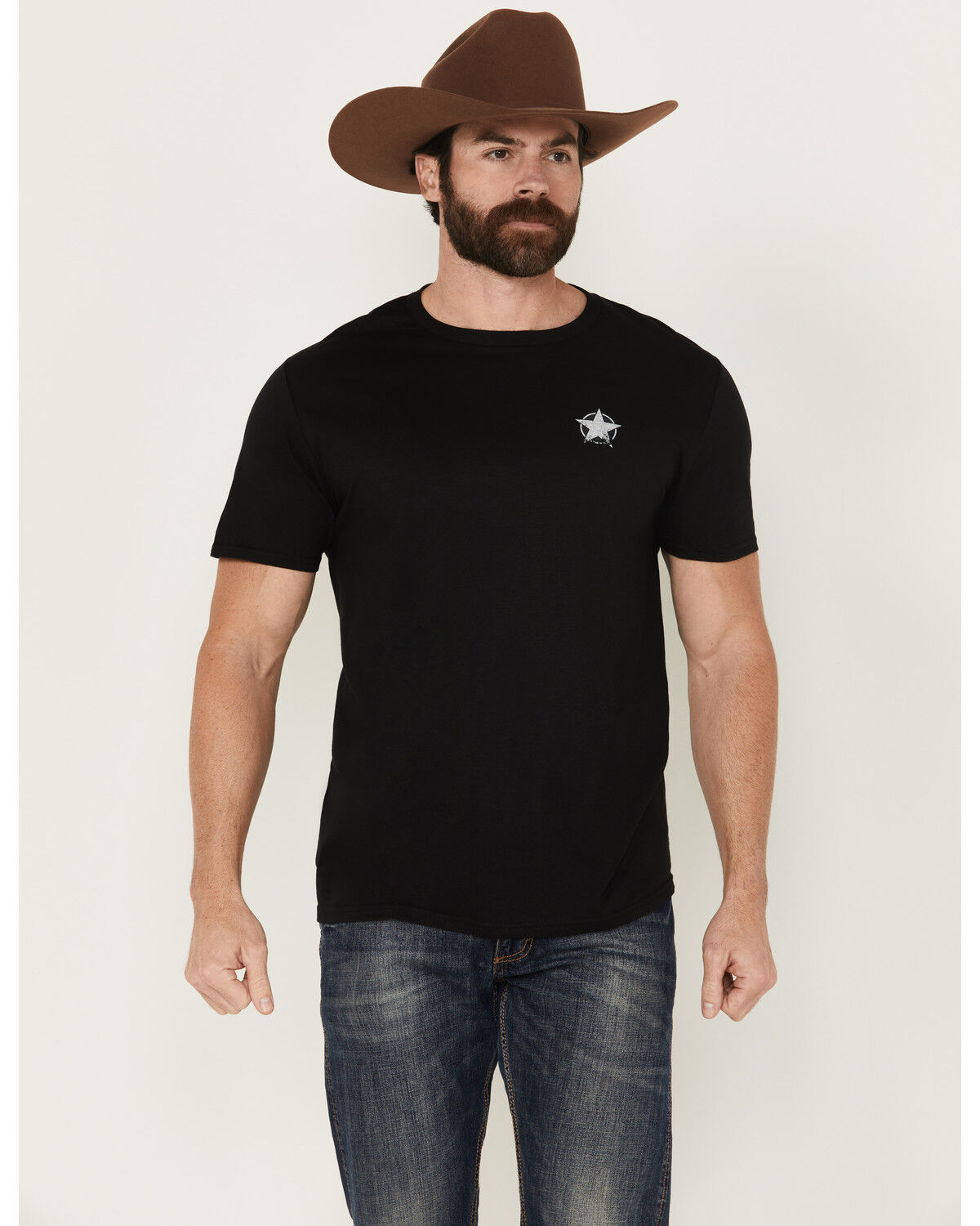 Image #2 - Kick Brass Men's Eagle Short Sleeve Graphic T-Shirt, Black, hi-res