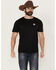 Image #2 - Kick Brass Men's Eagle Short Sleeve Graphic T-Shirt, Black, hi-res