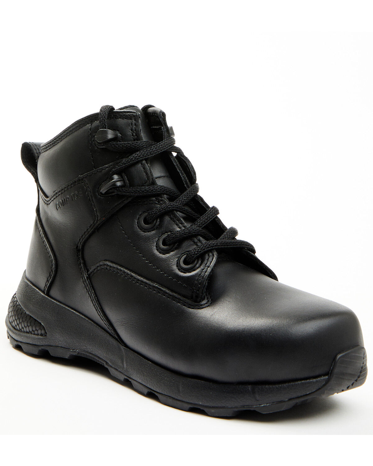 Image #1 - Hawx Women's 6" Uniform Work Boots - Composite Toe, Black, hi-res