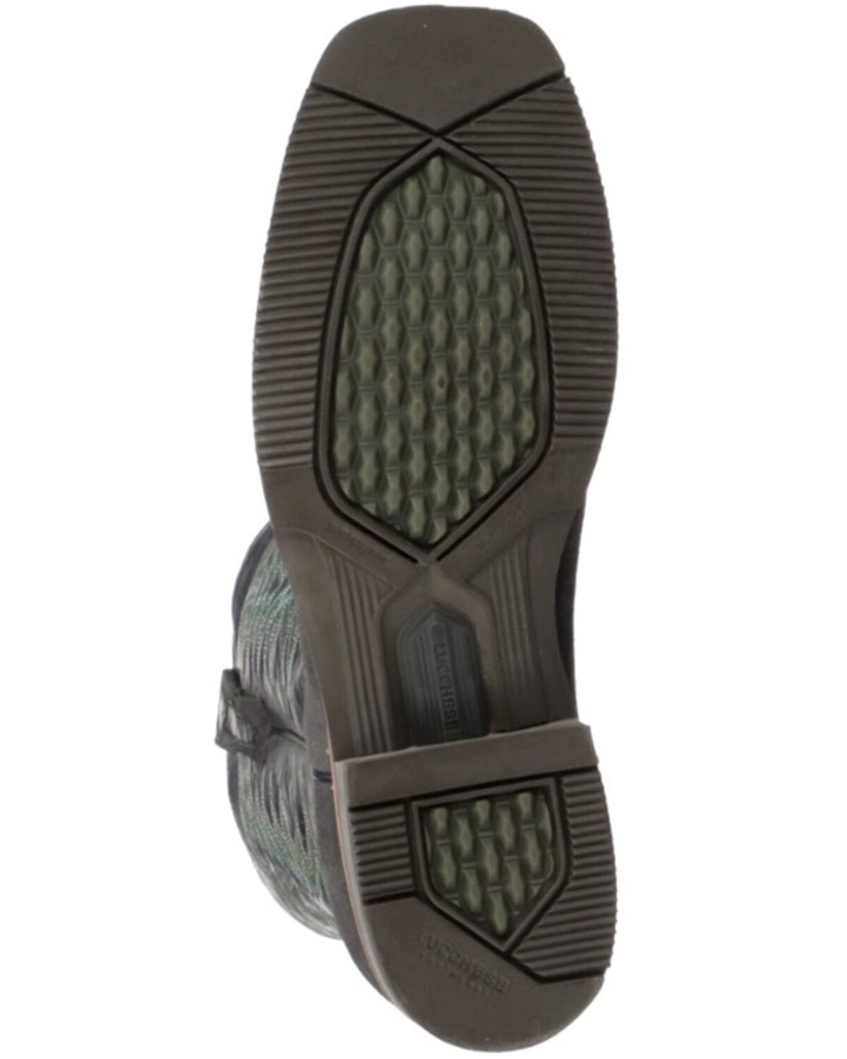 Image #6 - Lucchese Men's Rudy Western Boot - Broad Square Toe, Grey, hi-res