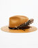 Stetson Men's Juno Feather Western Straw Hat, Sand, hi-res