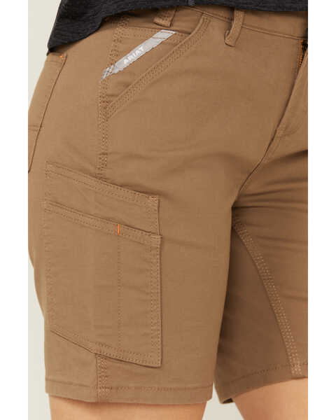 Image #2 - Ariat Women's Rebar Field Khaki DuraStretch Made Tough Work Shorts , Beige/khaki, hi-res
