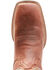 Justin Men's Brandy Bowline Cowhide Leather Western Boot - Broad Square Toe , Brown, hi-res
