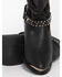 Image #4 - Shyanne Women's Tammye Slouch Harness Fashion Boots - Round Toe, Black, hi-res