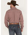Image #4 - Cowboy Hardware Men's Puzzle Star Geo Print Long Sleeve Button-Down Western Shirt, Burgundy, hi-res