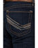 Image #4 - Cinch Men's Ian Dark Rinse Slim Bootcut Performance Stretch Denim Jeans, Indigo, hi-res