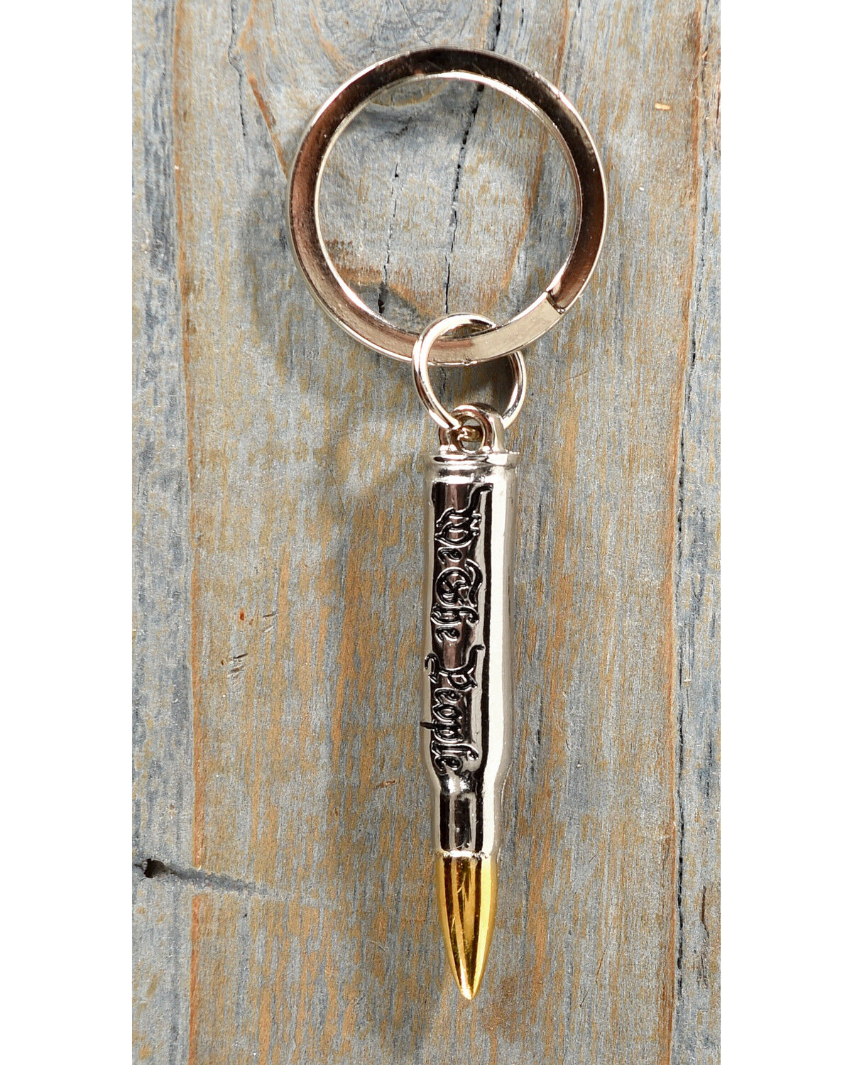 Image #1 - Cody James We The People Bullet Keychain, Silver, hi-res