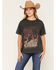 Image #1 - Wrangler Women's Horse Short Sleeve Graphic T-Shirt, Black, hi-res