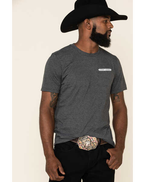 Cody James Men's Respect Earned Graphic Short Sleeve T-Shirt , Dark Grey, hi-res