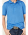 Ariat Boys' TEK Solid Short Sleeve Polo Shirt, Blue, hi-res
