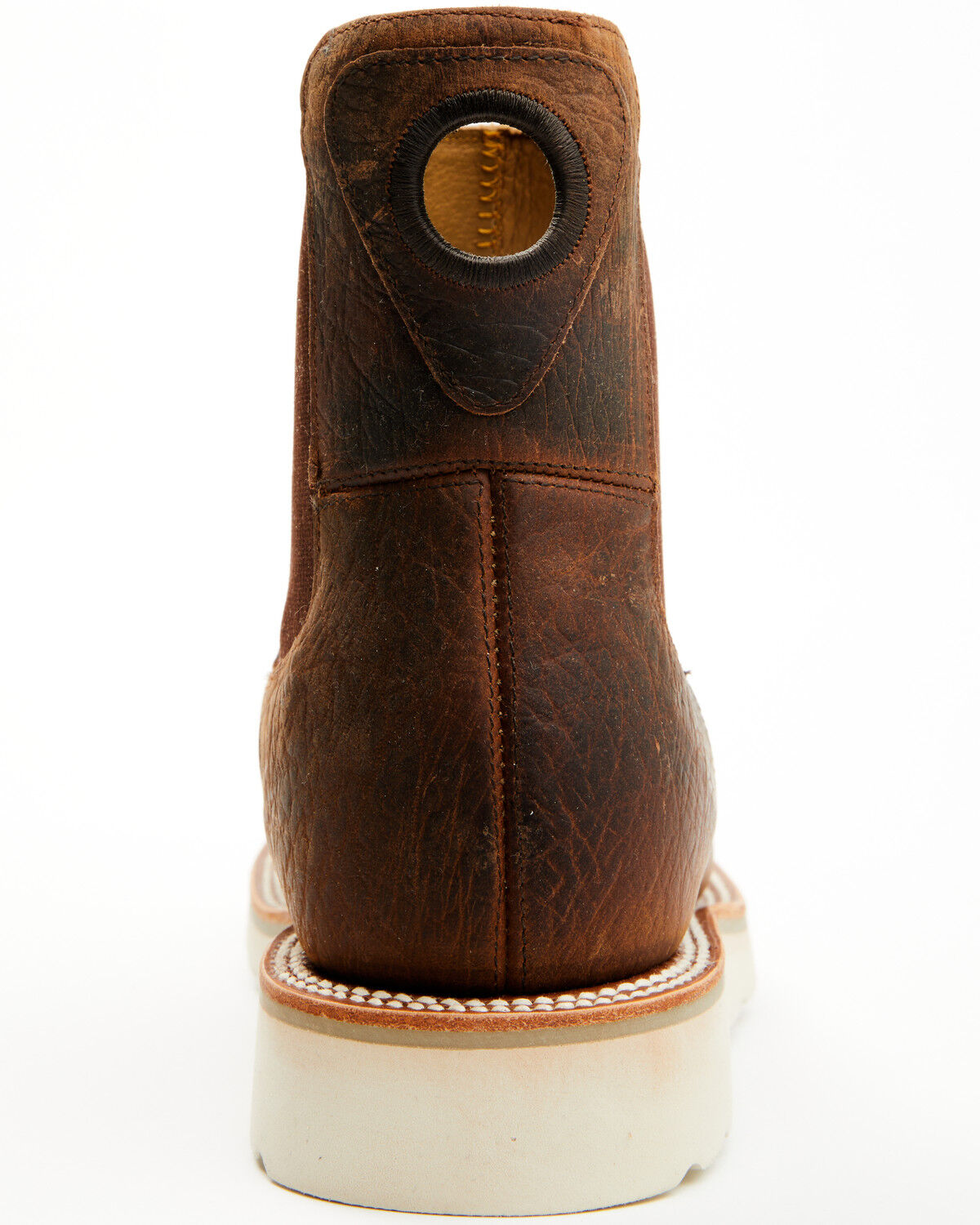Image #5 - Horse Power Men's Distressed Chelsea Boots - Square Toe, Brown, hi-res