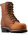 Image #1 - Ariat Men's 8" Logger Shock Shield Waterproof Work Boots - Composite Toe, Brown, hi-res