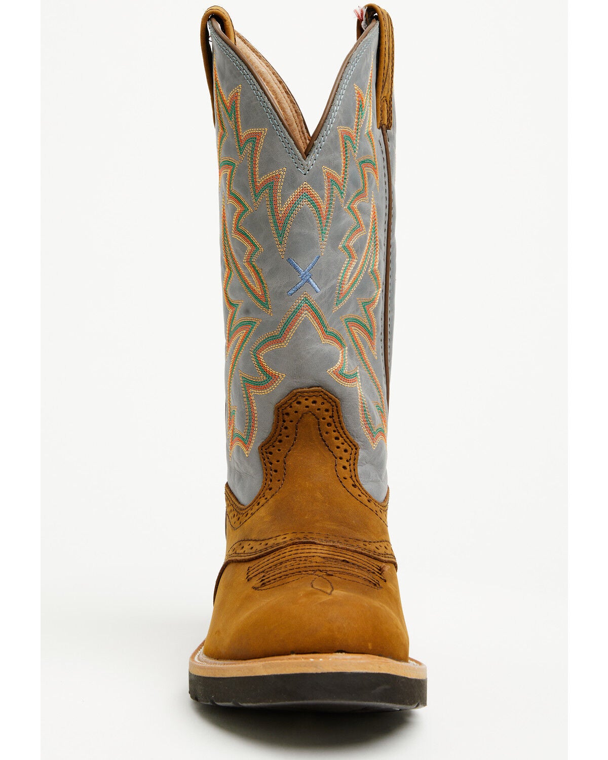 Image #4 - Twisted X Men's Cowboy Pull-On Work Boots - Soft Toe, Distressed, hi-res