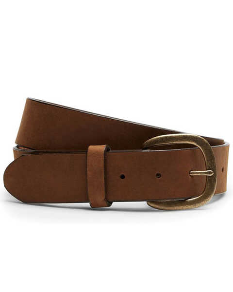 Justin Men's Basic Leather Belt, Brown, hi-res
