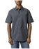 Image #1 - Kimes Ranch Men's MC Copper Plaid Print Short Sleeve Button-Down Stretch Performance Shirt, Black, hi-res
