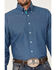 Image #3 - Rough Stock by Panhandle Men's Dobby Long Sleeve Button Down Western Shirt , Dark Blue, hi-res