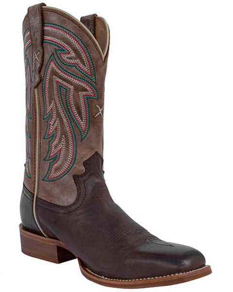 Twisted X Women's Rancher Espresso Western Boots - Square Toe, Brown, hi-res