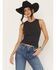 Image #1 - Wrangler Retro Women's Horseshoe Tank, Black, hi-res