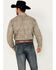 Image #4 - Stetson Men's Mosaic Print Long Sleeve Button-Down Western Shirt, Grey, hi-res