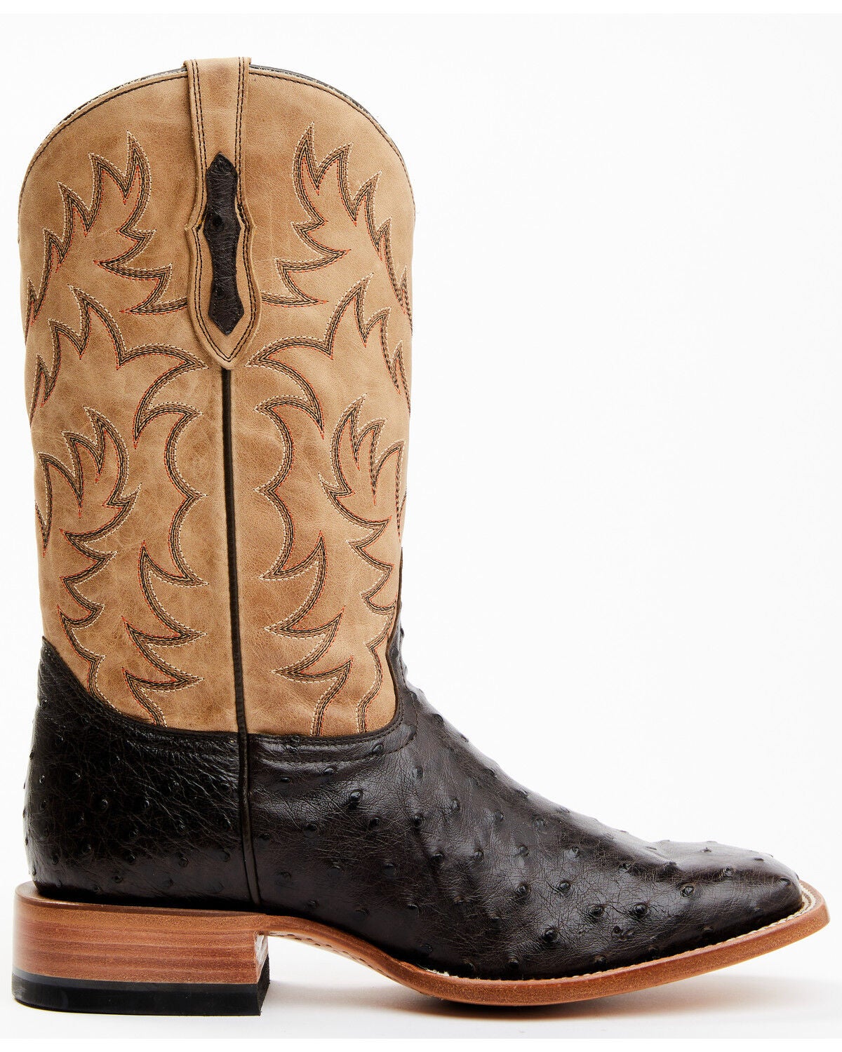 Cody James Men's Full-Quill Ostrich Exotic Western Boots - Broad Squar